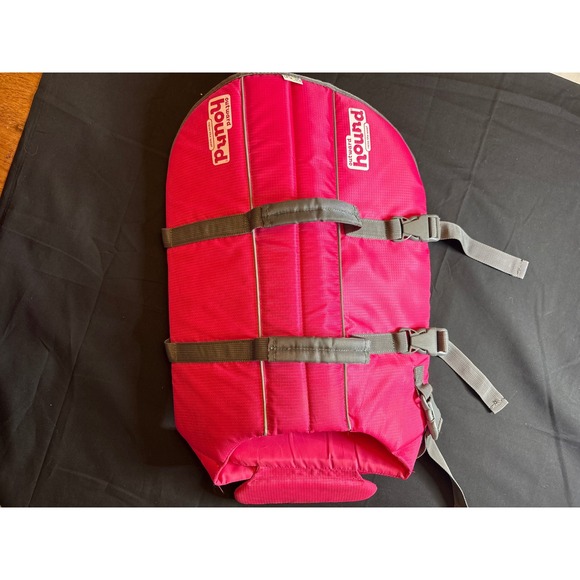 Used Kurgo Surf n Turf Dog Life Jacket Vest Pink Hound Size L - Picture 1 of 4